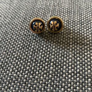 Tory Burch navy earrings